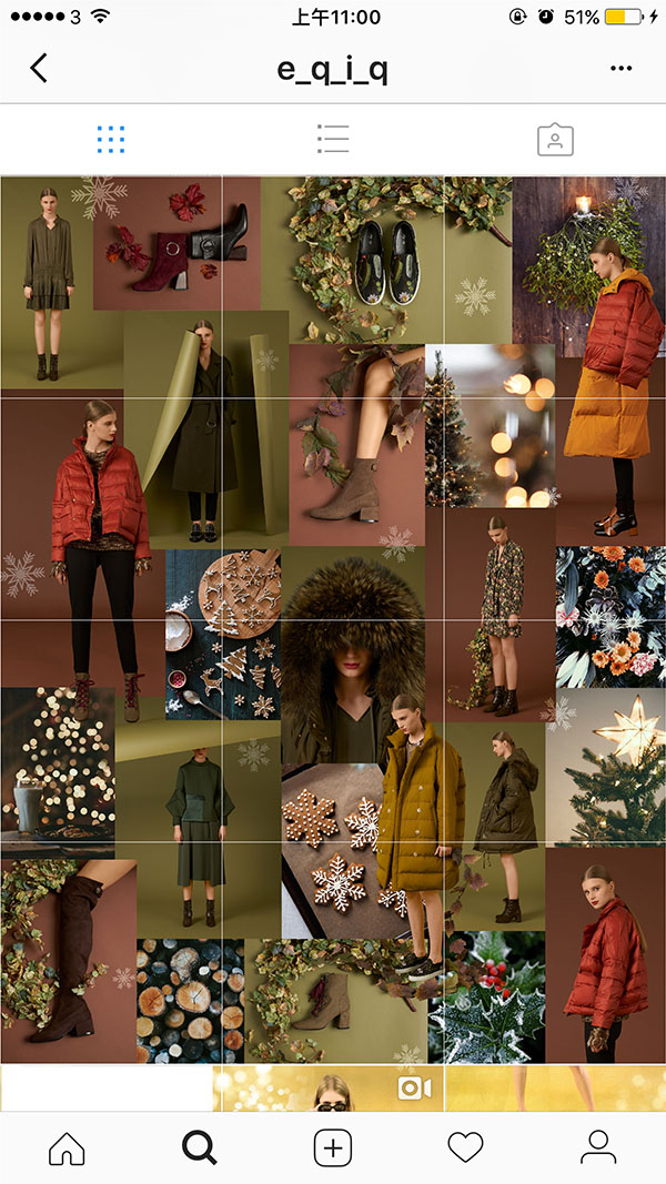 Instagram images collage